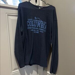 Columbia Navy Long Sleeve Shirt